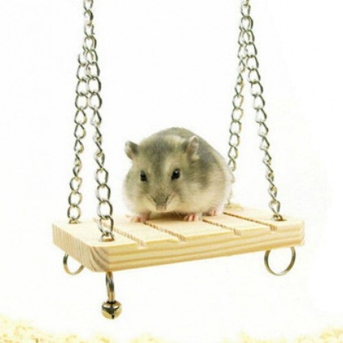 Hanging Ladder Bell Swing with Chain Small